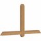 Ekena Millwork Eugene Smooth Timber Gable Bracket, Western Red Cedar, 60"W x 32"H x 3 1/2"D x 3 1/2"F, 13/12 Pitch GBW060X32X0404EUG00SWR - alternate 2